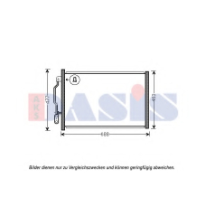 122034N AKS DASIS Конденсатор, кондиционер