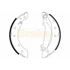 SH2233 BRAKE ENGINEERING Комплект тормозных колодок