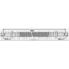 BBH6572 BORG & BECK Тормозной шланг