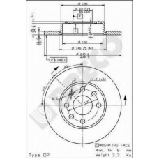 BS 7602 BRECO Тормозной диск