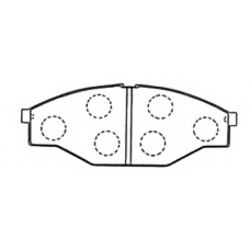 AKD-1099 ASVA Комплект тормозных колодок, дисковый тормоз