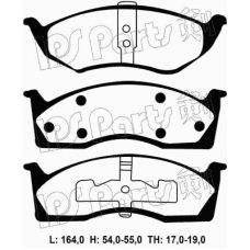 IBD-1099 IPS Parts Комплект тормозных колодок, дисковый тормоз