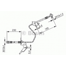 1 987 476 199 BOSCH Тормозной шланг