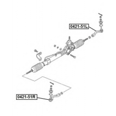 0421-51L ASVA Наконечник поперечной рулевой тяги