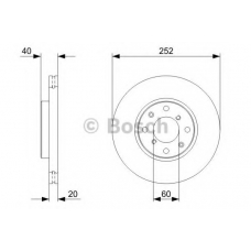 0 986 479 B98 BOSCH Тормозной диск