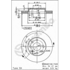 BS 7873 BRECO Тормозной диск