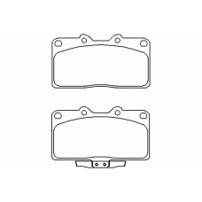 MDB2583 MINTEX Комплект тормозных колодок, дисковый тормоз