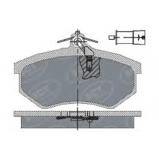 SP 199 SCT Комплект тормозных колодок, дисковый тормоз
