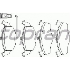 109 461 TOPRAN Комплект тормозных колодок, дисковый тормоз