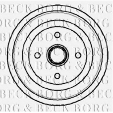 BBR7046 BORG & BECK Тормозной барабан