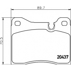 8DB 355 017-561 HELLA PAGID Комплект тормозных колодок, дисковый тормоз