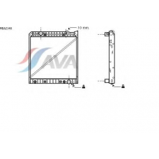 MEA2148 AVA Радиатор, охлаждение двигателя