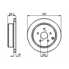 0 986 478 443 BOSCH Тормозной диск