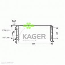 31-3629 KAGER Радиатор, охлаждение двигателя