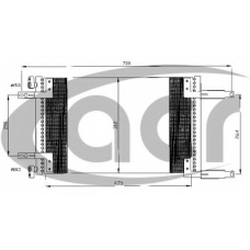 300536 ACR Конденсатор, кондиционер