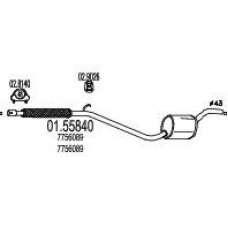 01.55840 MTS Средний глушитель выхлопных газов