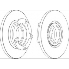 DDF1573-1 FERODO Тормозной диск