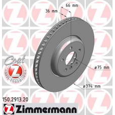 150.2913.20 ZIMMERMANN Тормозной диск