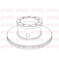 NCA1019.20 REMSA Тормозной диск