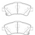 FD7343A NECTO Комплект тормозных колодок, дисковый тормоз