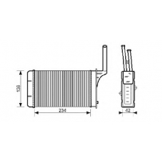 QHR2079 QUINTON HAZELL Теплообменник, отопление салона