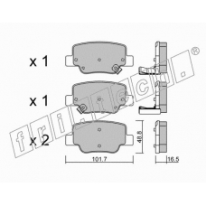 897.0 fri.tech. Комплект тормозных колодок, дисковый тормоз