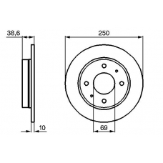 0 986 479 236 BOSCH Тормозной диск