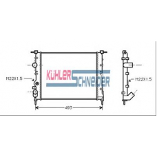 0902001 KUHLER SCHNEIDER Радиатор, охлаждение двигател