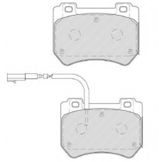 FDB4206 FERODO Комплект тормозных колодок, дисковый тормоз
