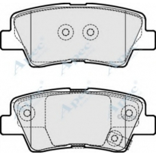 PAD1764 APEC Комплект тормозных колодок, дисковый тормоз