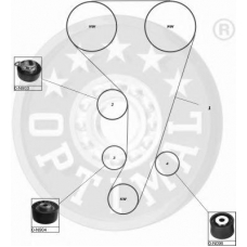 SK-1094 OPTIMAL Комплект ремня грм