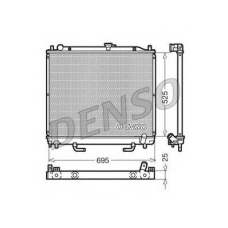 DRM45015 DENSO Радиатор, охлаждение двигателя