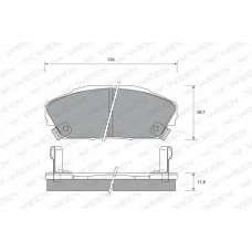 151-2103 WEEN Комплект тормозных колодок, дисковый тормоз