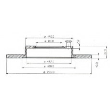 BDC3285 QH Benelux Тормозной диск