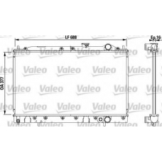 732540 VALEO Радиатор, охлаждение двигателя