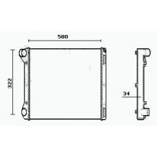 RM0706 EQUAL QUALITY Радиатор, охлаждение двигателя