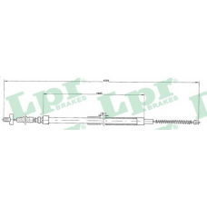 C0906B LPR Трос, стояночная тормозная система