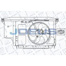 EV210302 JDEUS Вентилятор, охлаждение двигателя