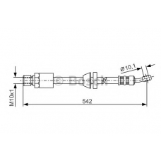 1 987 476 243 BOSCH Тормозной шланг