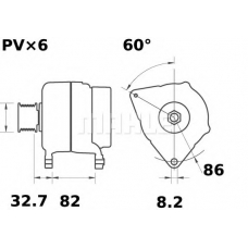 MG 306 MAHLE Генератор
