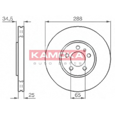 1032442 KAMOKA Тормозной диск