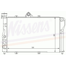60040 NISSENS Охладитель, охлаждение двигателя