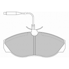 FD6521N NECTO Комплект тормозных колодок, дисковый тормоз