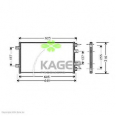 94-5152 KAGER Конденсатор, кондиционер