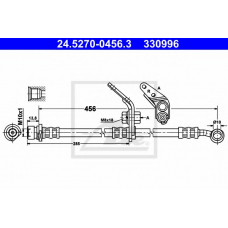 24.5270-0456.3 ATE Тормозной шланг