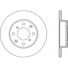 BDR1050.10 OPEN PARTS Тормозной диск