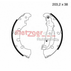 MG 814 METZGER Комплект тормозных колодок