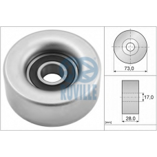 57085 RUVILLE Паразитный / ведущий ролик, поликлиновой ремень