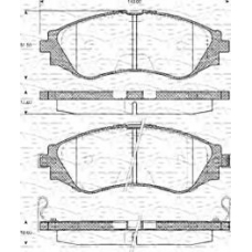 363702161142 MAGNETI MARELLI Комплект тормозных колодок, дисковый тормоз