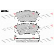 BL2592A1 FTE Комплект тормозных колодок, дисковый тормоз